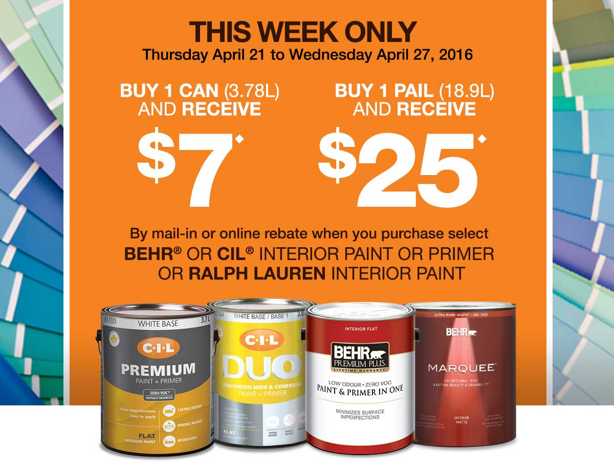 Home Depot Mail And Rebate Paint HomeDepotRebates